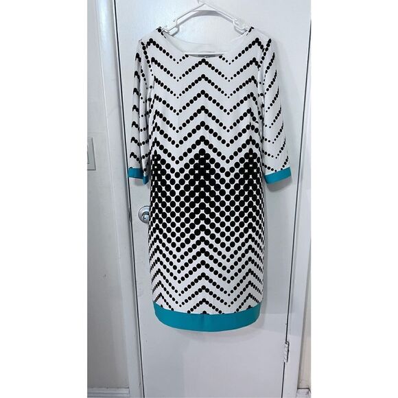 SANDRA DARREN RETRO MOD POLKA DOT WOMENS DRESS SIZE 12 - Picture 3 of 9